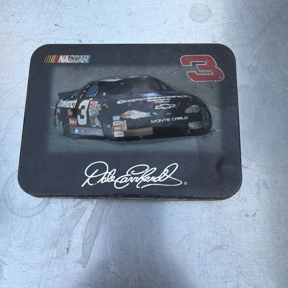 Dale Earnhardt #3 NASCAR Playing Cards 2 Sealed Decks Tin Fire Damage